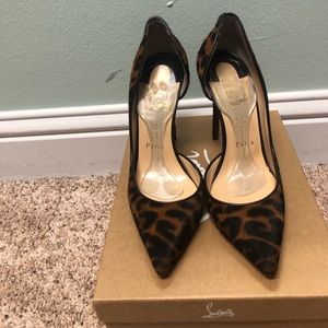 Christian Louboutin Pony Hair Dark Leopard Iriza